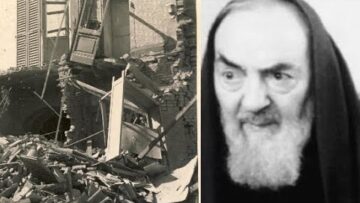 Padre Pio Tu Ci Devi Salvare!. La Bomba Cadde E Non Esplose
