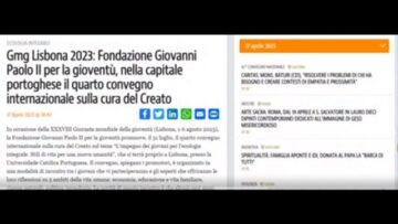 I Giovani E Il Creato: Spunti Di Riflessione Per La Prossima GMG – 24 Luglio 2023