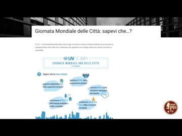 Giornata Mondiale Delle Città (Just Today 31 Ottobre 2023)