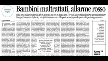 Allarme Infanzia: +58% Di Maltrattamenti Sui Minori In Italia Dal 2018, Raddoppiati Al Sud