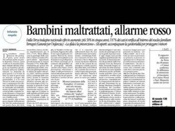 Allarme Infanzia: +58% Di Maltrattamenti Sui Minori In Italia Dal 2018, Raddoppiati Al Sud