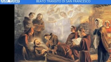 Il Beato Transito Del Poverello Di Assisi – Adorazione Eucaristica Della Pastorale Giovanile