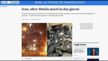 Iran, La Strage Dei Manifestanti (Just Today 28 Gennaio 2026)