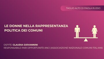 Le Donne Nella Rappresentanza Politica Dei Comuni