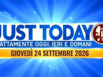 JustToday 24 Settembre 2026
