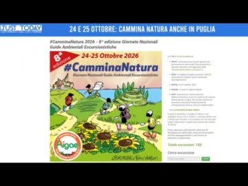 24 E 25 Ottobre: Cammina Natura Anche In Puglia (Just Today 24 Ottobre 2026)